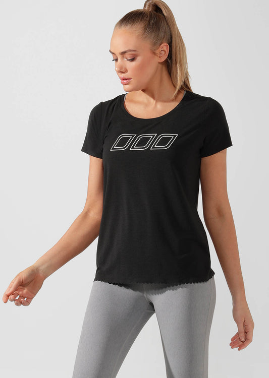 Lorna Jane Comfort Active Tee - Black