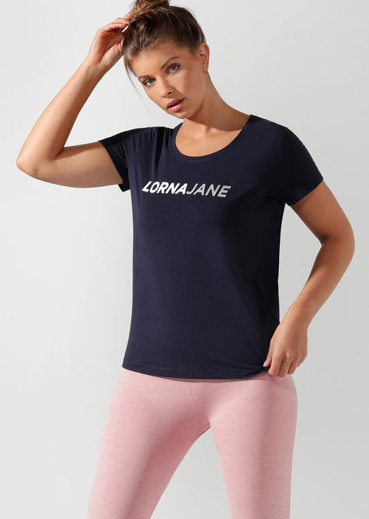 Lorna Jane Comfort Active Tee - French Navy