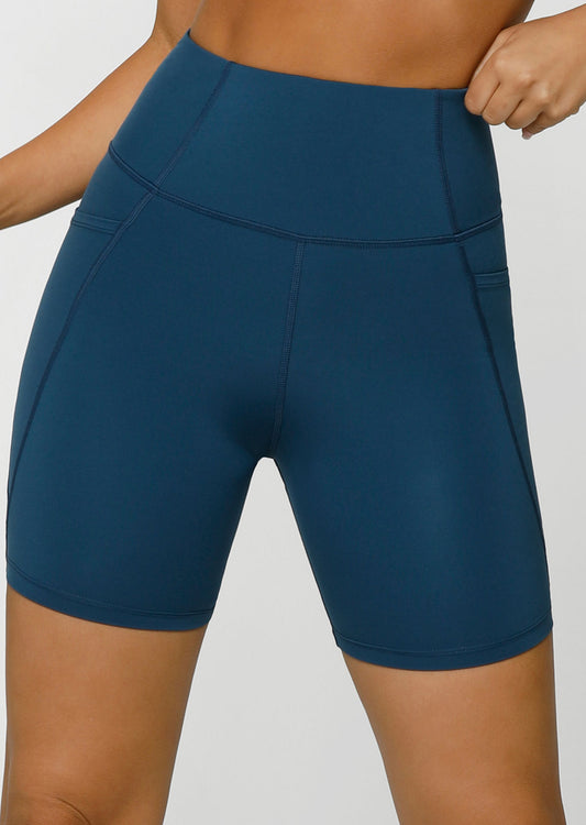 Lorna Jane Cool It Booty Support Bike Shorts - Pale Indigo