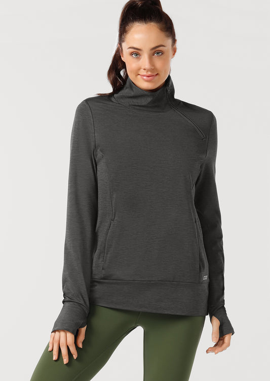 Lorna Jane Crescent Active Jacket - Black Marl