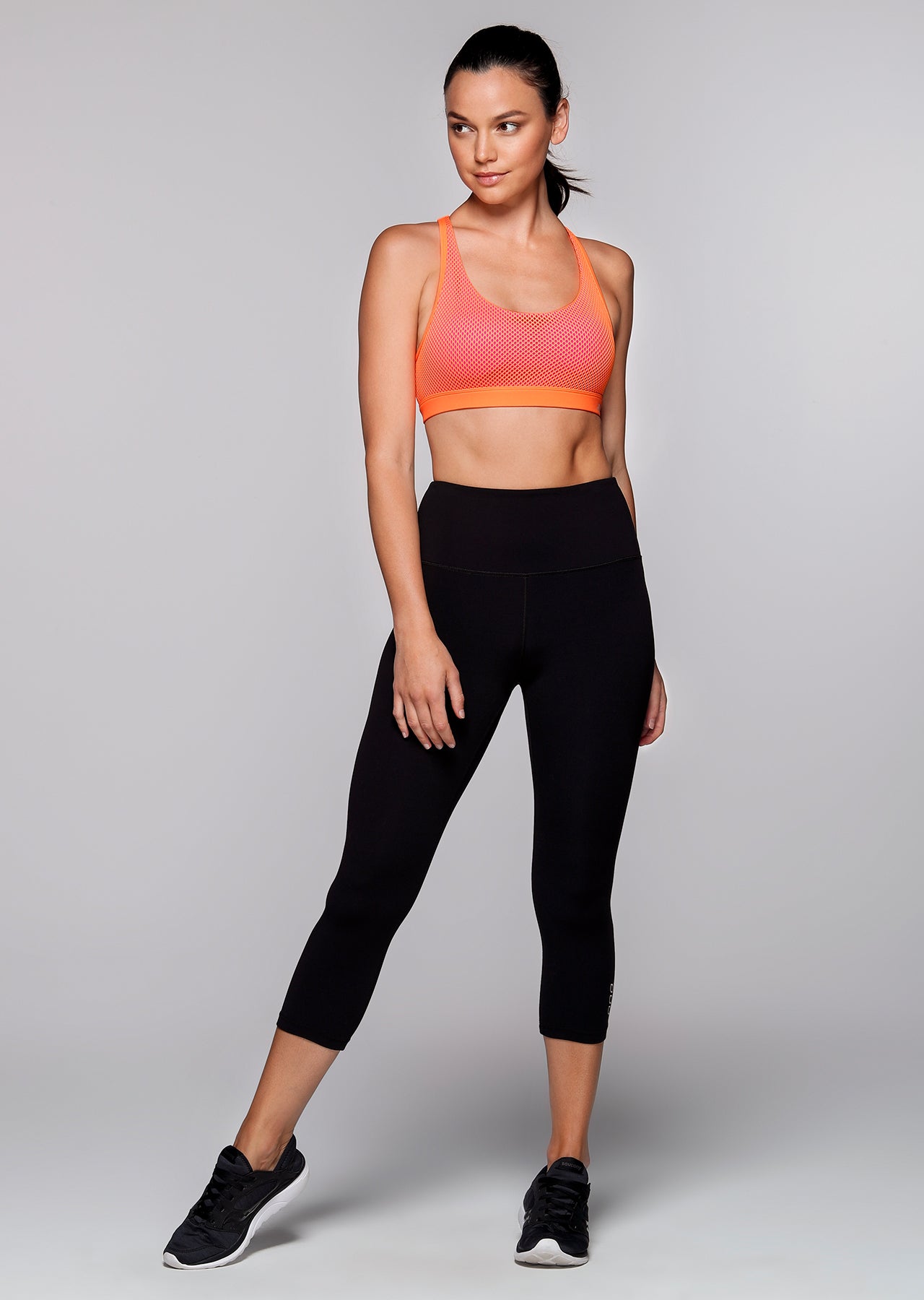 Lorna Jane Direct Sports Bra - Orange Crush/Hot Flamingo