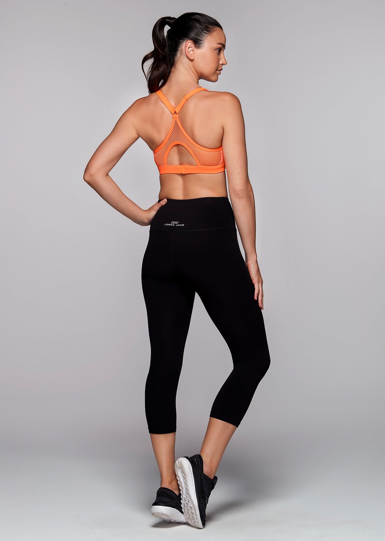 Lorna Jane Direct Sports Bra - Orange Crush/Hot Flamingo
