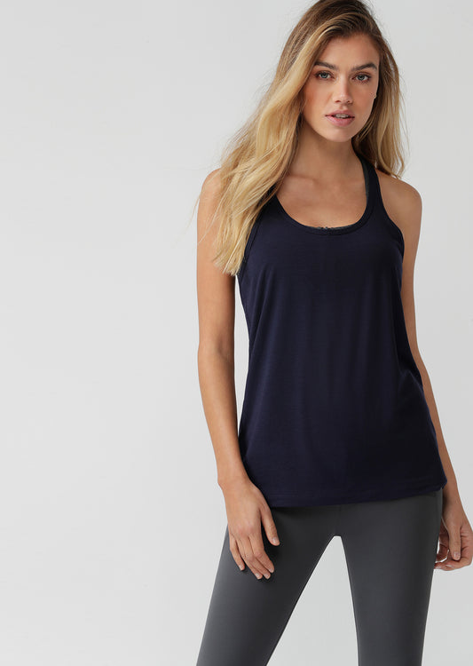 Lorna Jane Distance Athletic Tank - French Navy