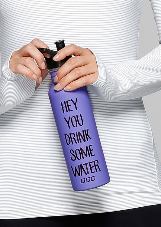Lorna Jane Drink Some Water Bottle - Jacaranda