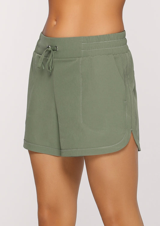 Lorna Jane Easy Active Shorts - Light Khaki