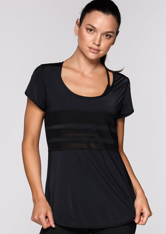 Lorna Jane Ebony Excel T-Shirt - Black