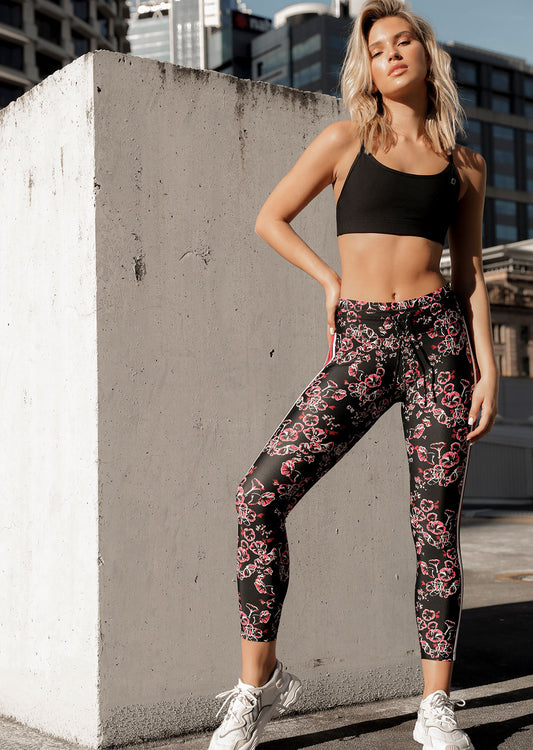 Lorna Jane Electric Bloom A/B Tight - Electric Bloom Print