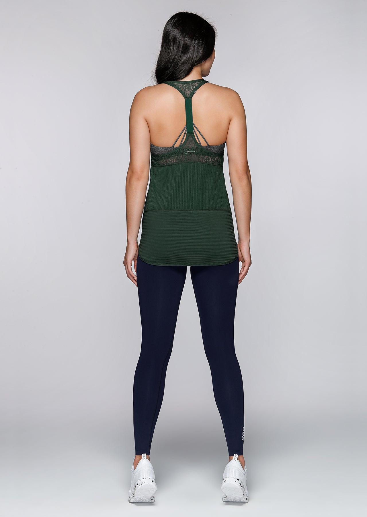 Lorna Jane Entwine Excel Tank - Jungle Green