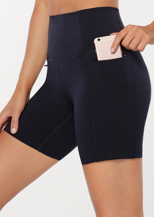 Lorna Jane Everyday Zip Bike Shorts - French Navy