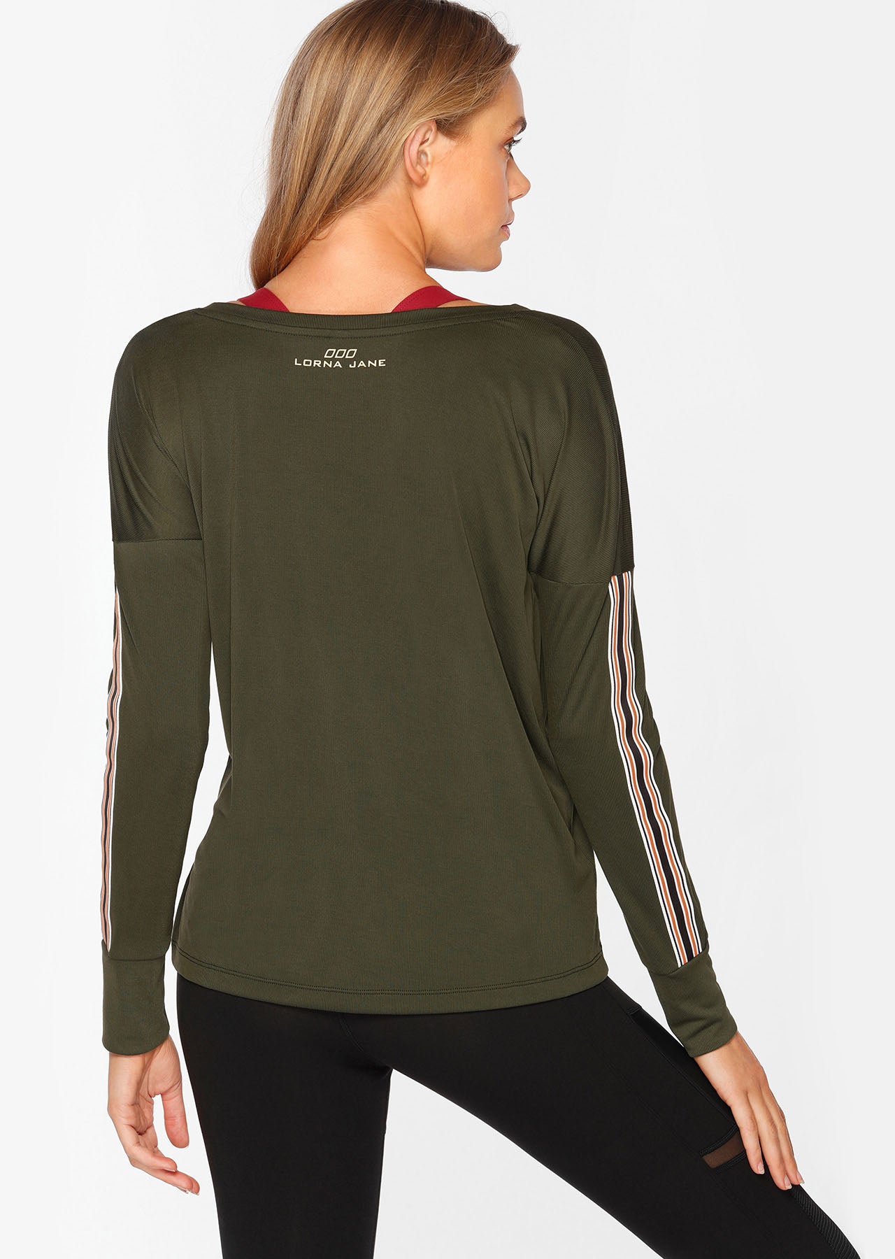 Lorna Jane Evolve Long Sleeve Top - Dark Safari