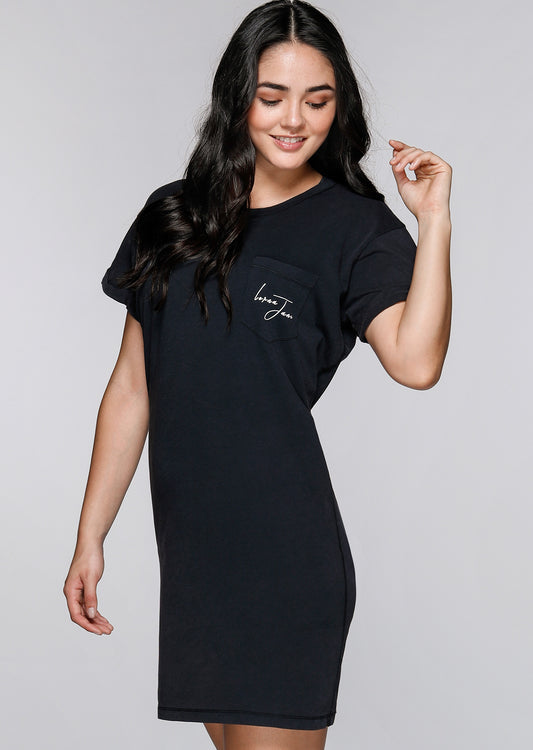 Lorna Jane Fearless T-Shirt Dress - Black