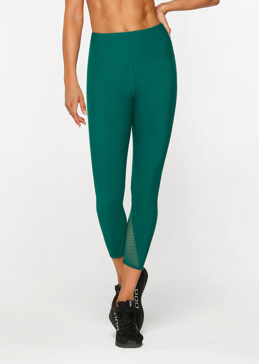 Lorna Jane Fierce Booty Support Ankle Biter Tight - Dark Teal