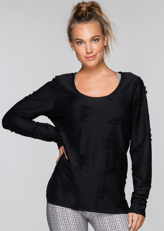 Lorna Jane Glory L/Slv Top - Black