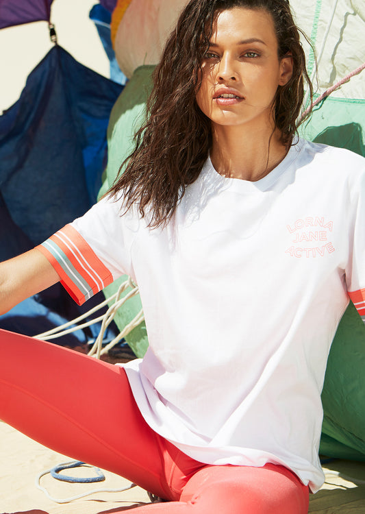 Lorna Jane Glory Oversized Tee - White