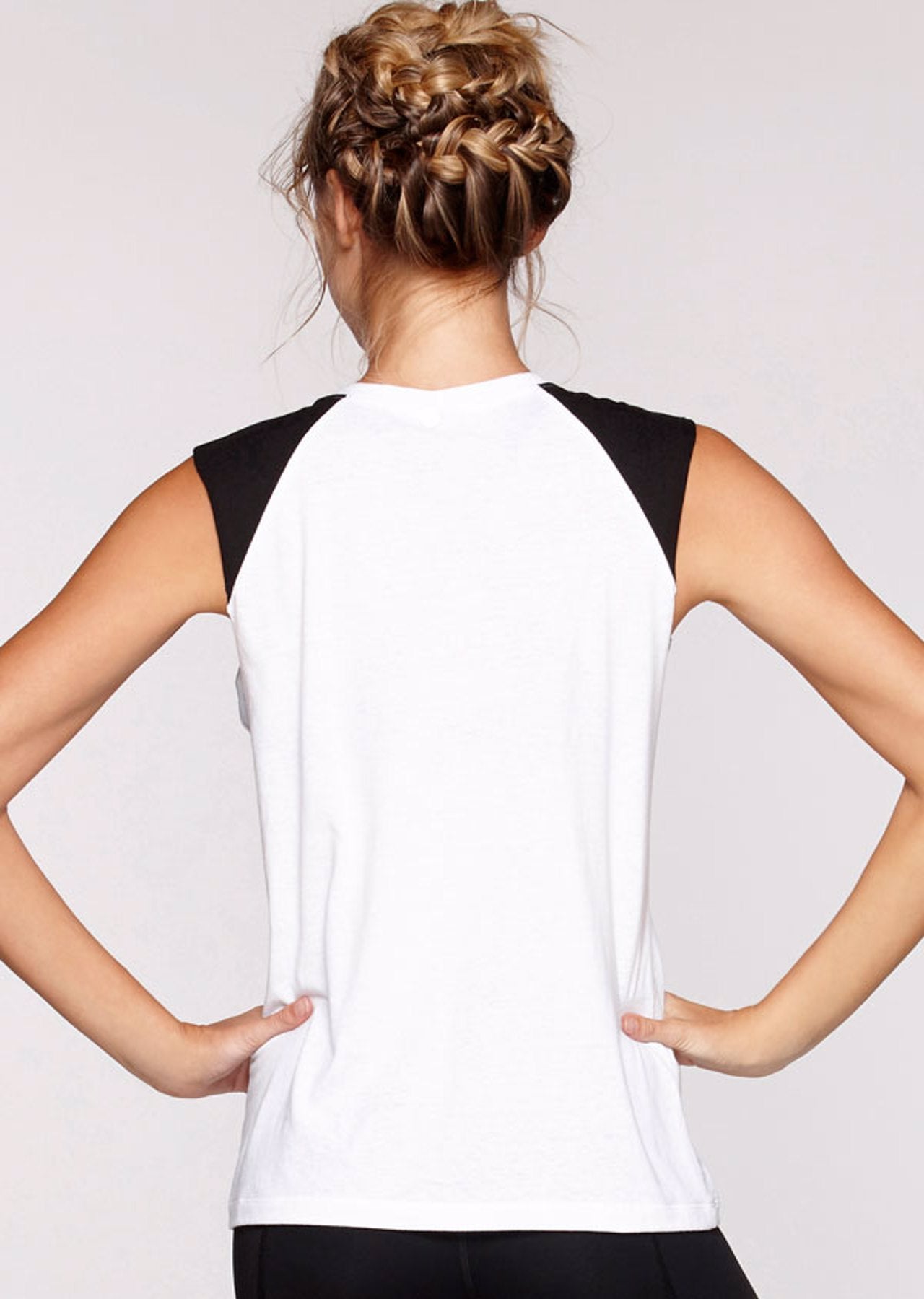Lorna Jane Good Vibes Tee - Black/White