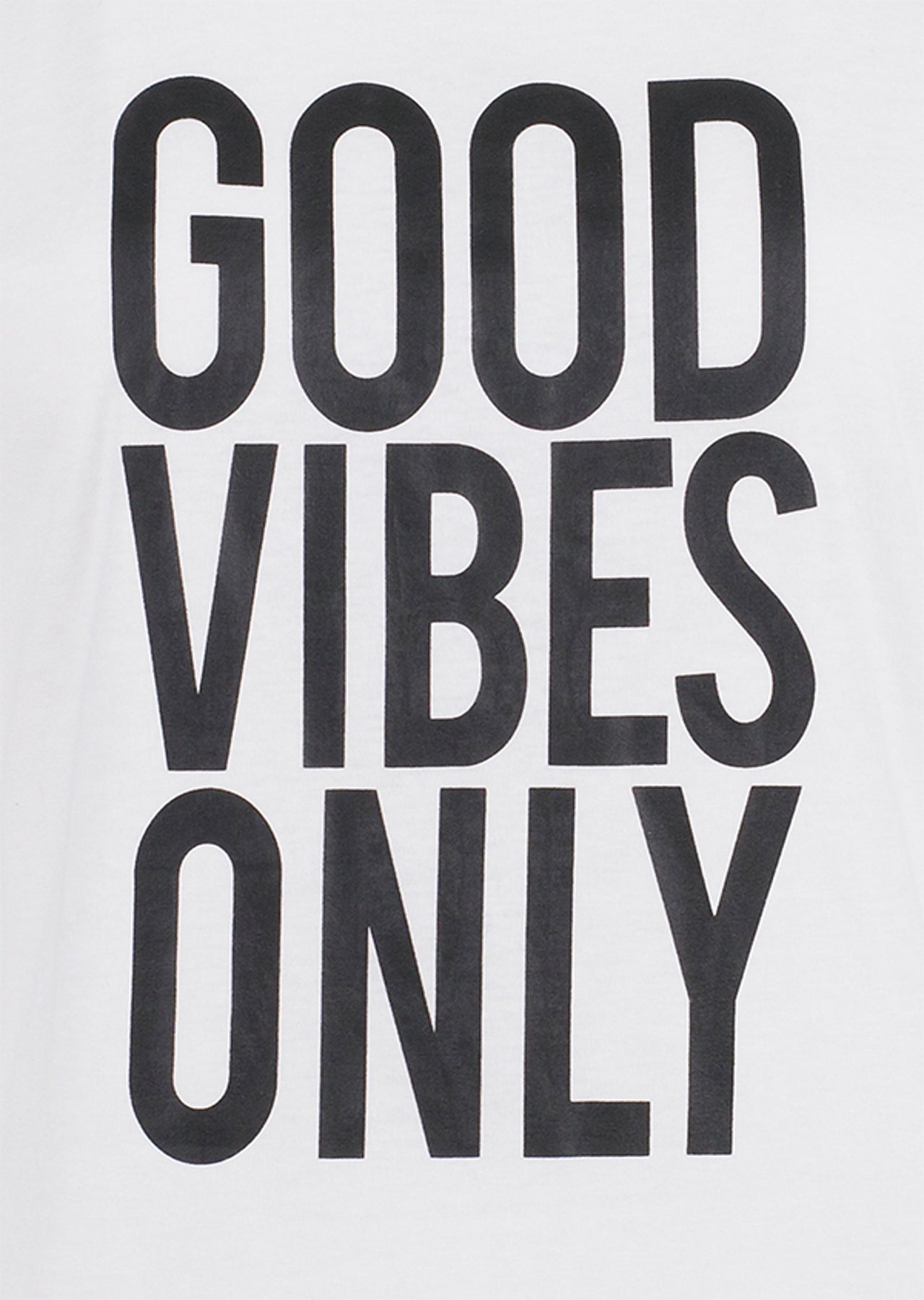 Lorna Jane Good Vibes Tee - Black/White