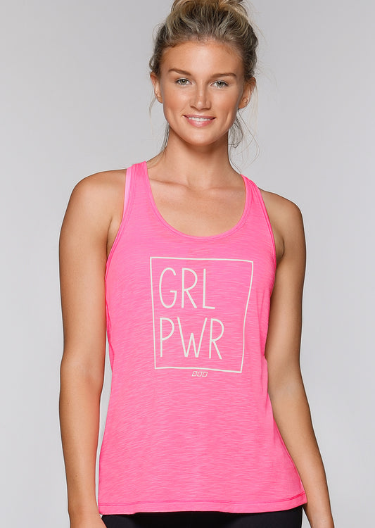 Lorna Jane Grl Pwr Tank - Hyper Pink