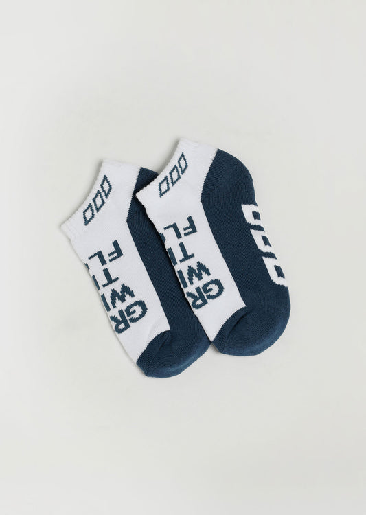 Lorna Jane Grow With Iconic Socks - Pale Indigo