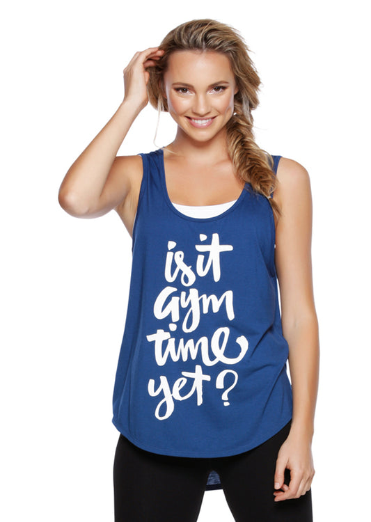 Lorna Jane Gym Time Tank - Indigo