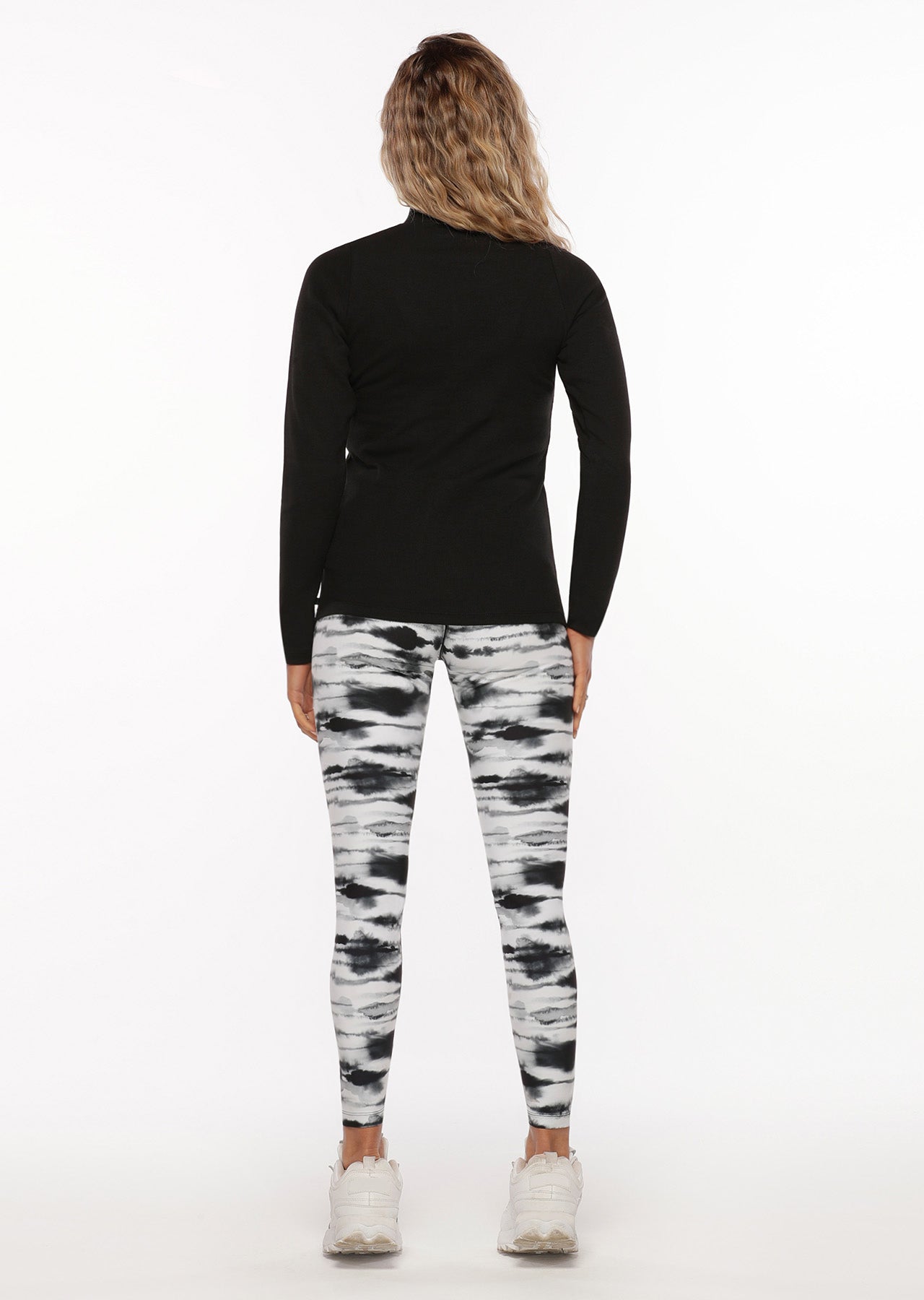 Lorna Jane Half Zip Iconic Long Sleeve Top - Black