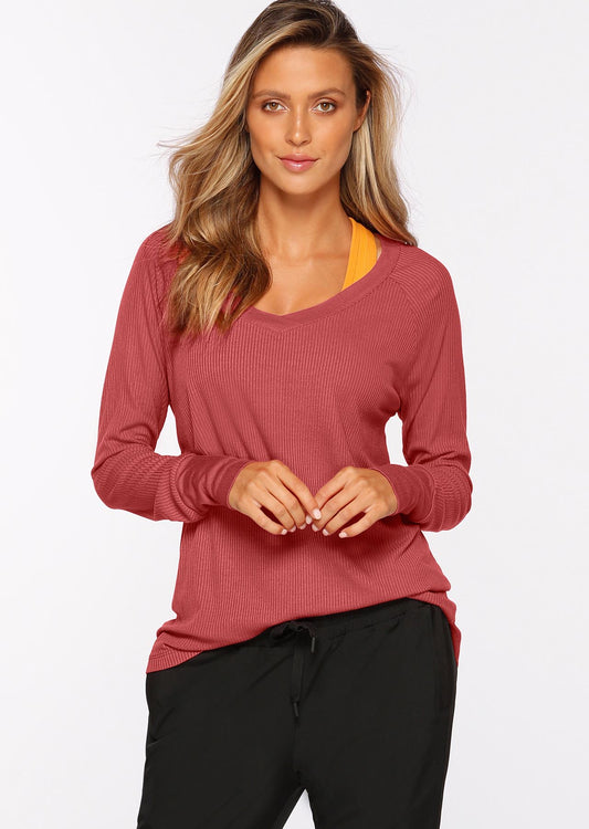 Lorna Jane Harmony Long Sleeve Top - Babylon