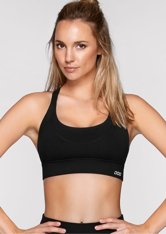 Lorna Jane High Intensity Sports Bra - Black