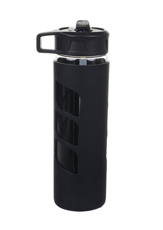 Lorna Jane Iconic Glass Water Bottle - Black