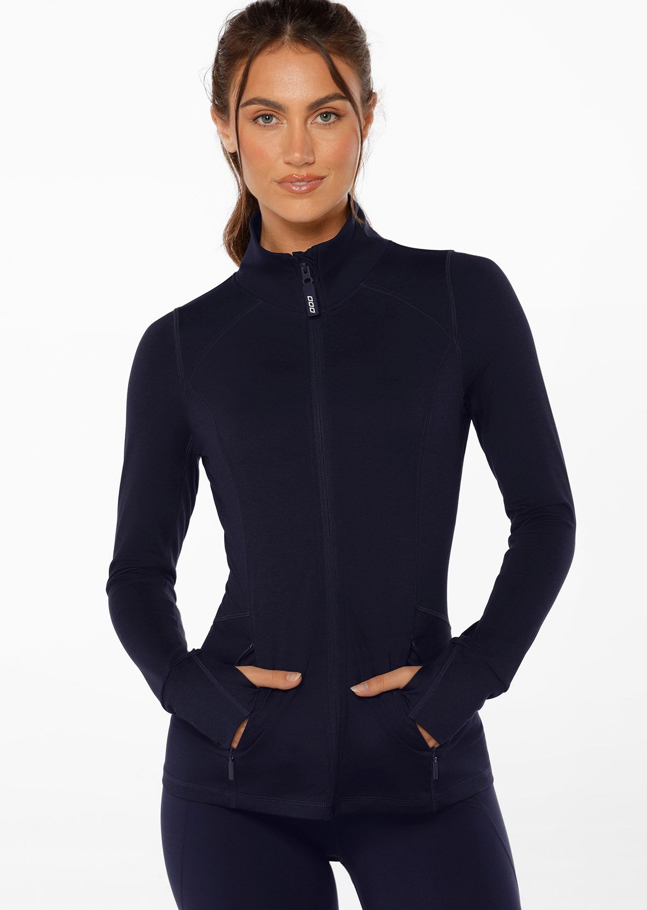 Lorna Jane Active Zip Thru Jacket - French Navy