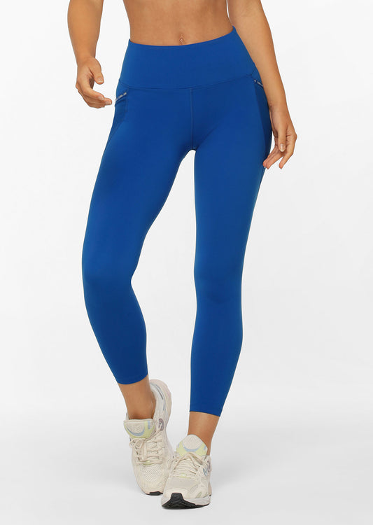 Lorna Jane Get Physical No Chafe Ankle Biter Leggings - Cobalt Blue