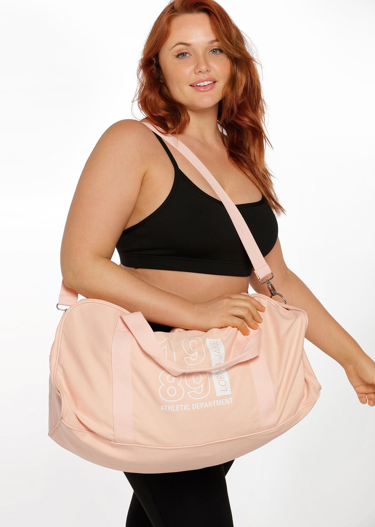 Lorna Jane 1989 Canvas Duffle Bag - Pale Peach