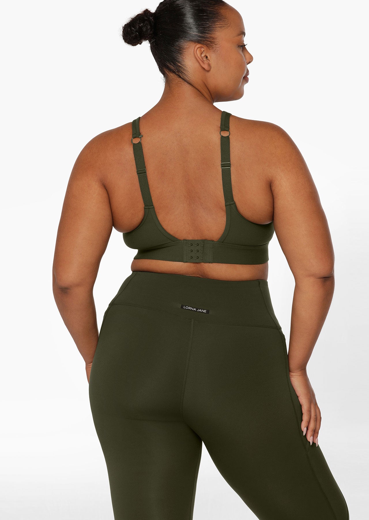 Lorna Jane Amy Maximum Support Sports Bra - Luxury Green