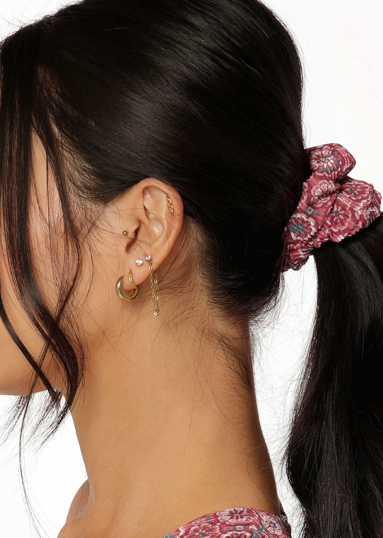 Lorna Jane Active Scrunchie - Moroccan Tile Print