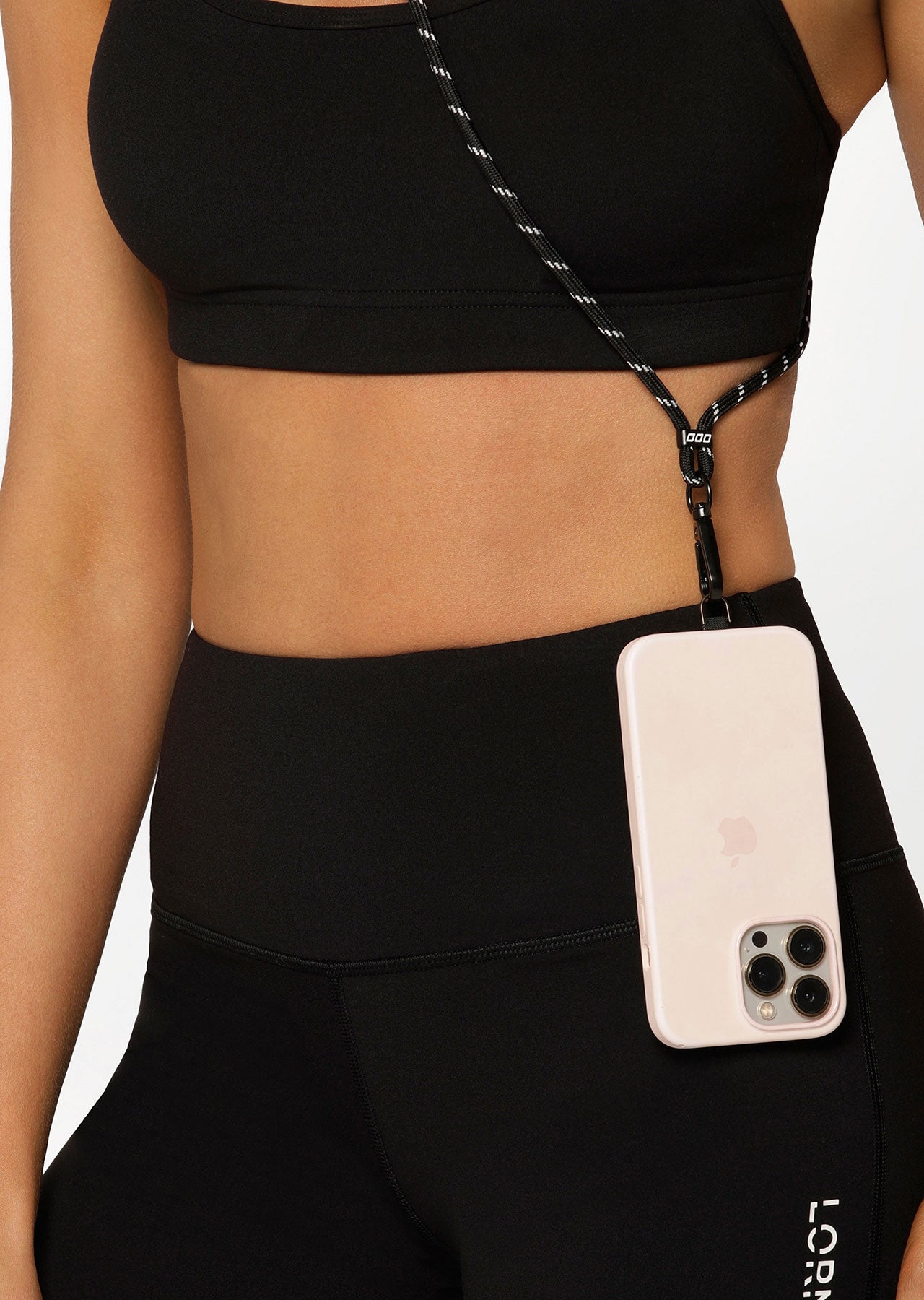 Lorna Jane Active Crossbody Phone Strap - Black