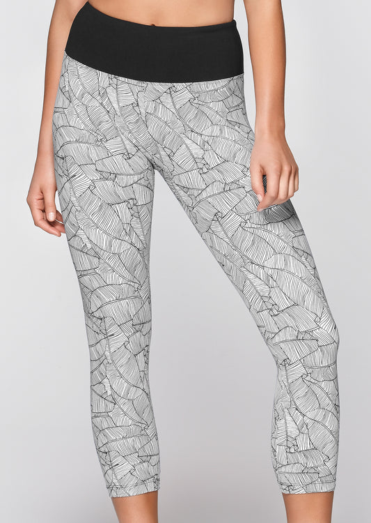 Lorna Jane Island Active Core 7/8 Tight - Black/White