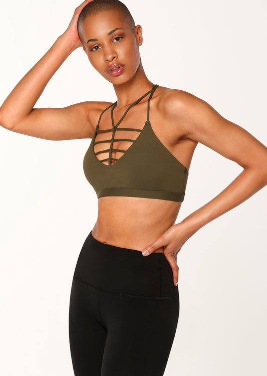 Lorna Jane Khloe Sports Bra - Luxury Green