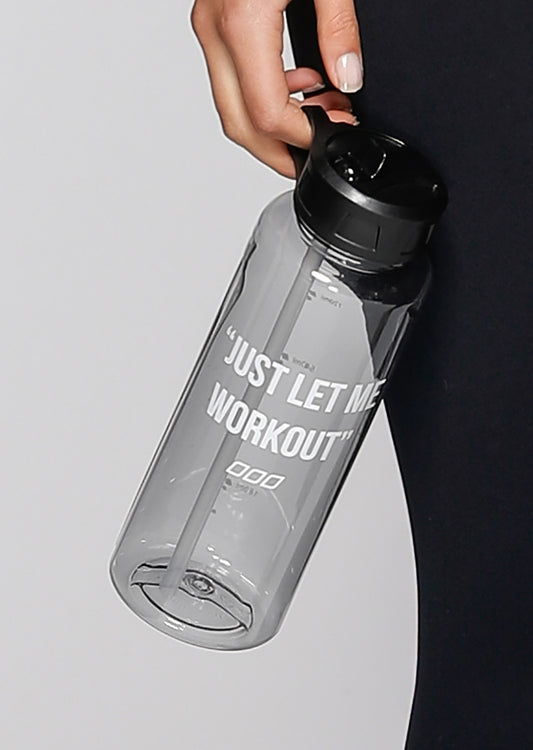 Lorna Jane Let Me Workout Water Bottle - Black