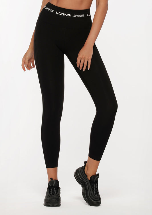 Lorna Jane Level Up Ankle Biter Leggings - Black
