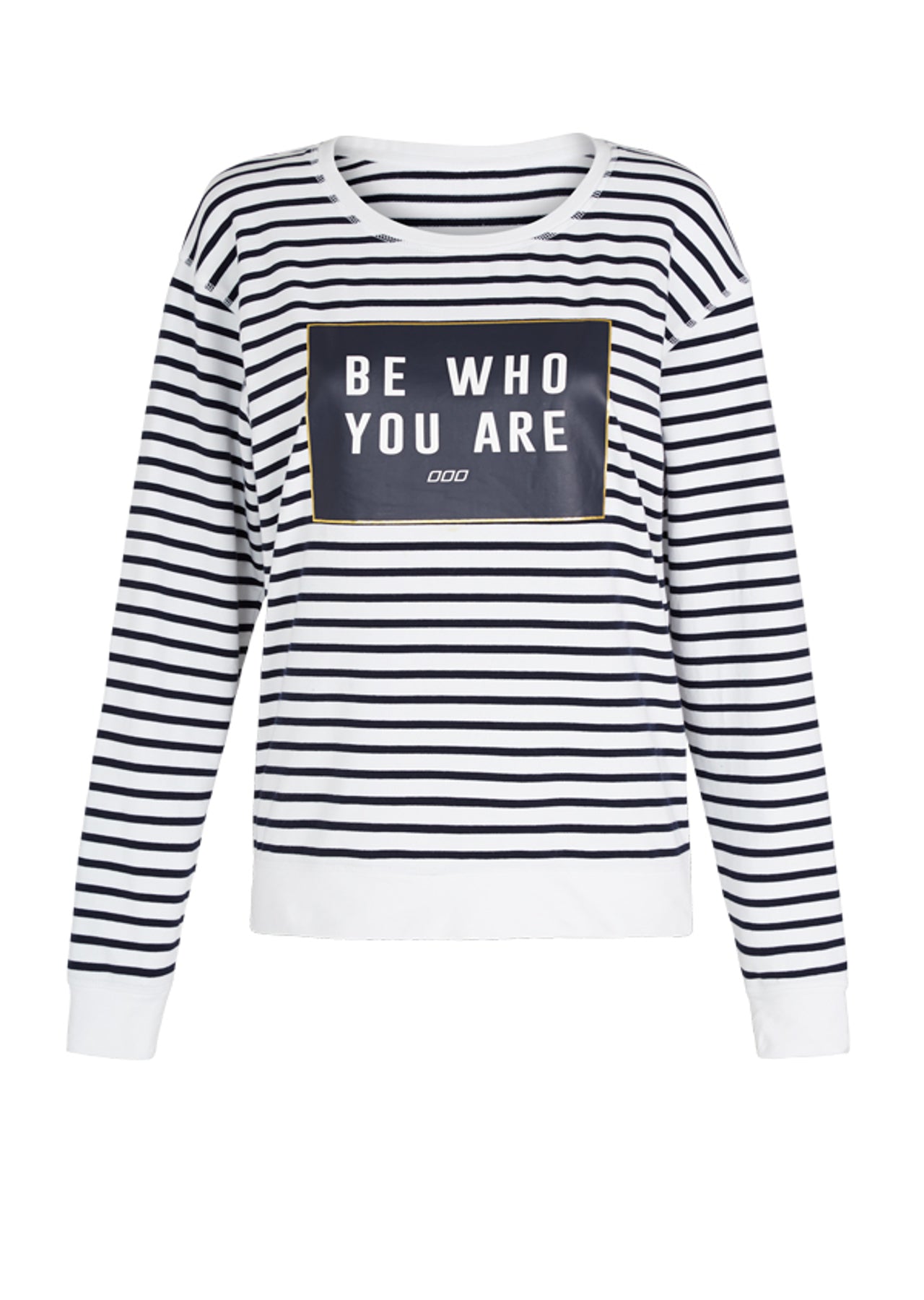 Lorna Jane Lily Sweat - Ink/White Stripe