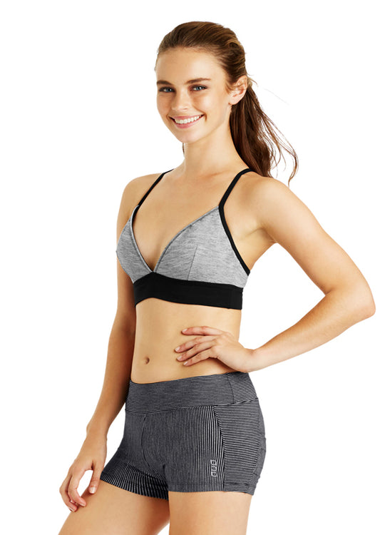 Lorna Jane Liria Bralette - Grey Marl/Black