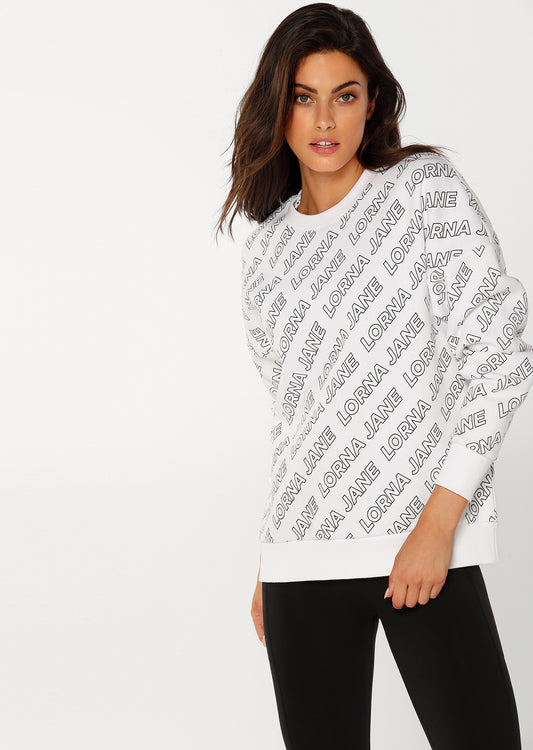Lorna Jane LJ On Repeat Sweat - White