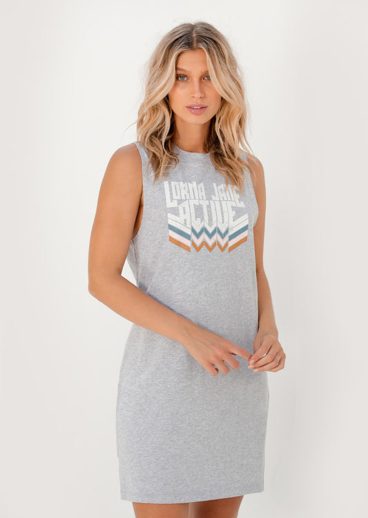 Lorna Jane LJ Rocker Everywhere Dress - Grey Marl