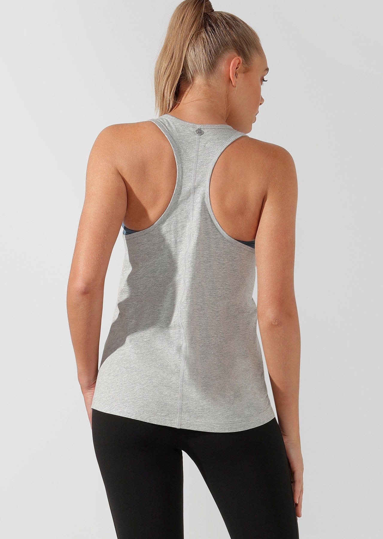 Lorna Jane LJ Rocker Slouchy Tank - Grey Marl