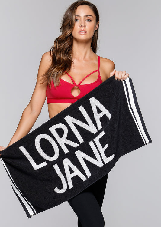Lorna Jane Lorna Jane Sweat Towel - Black/White