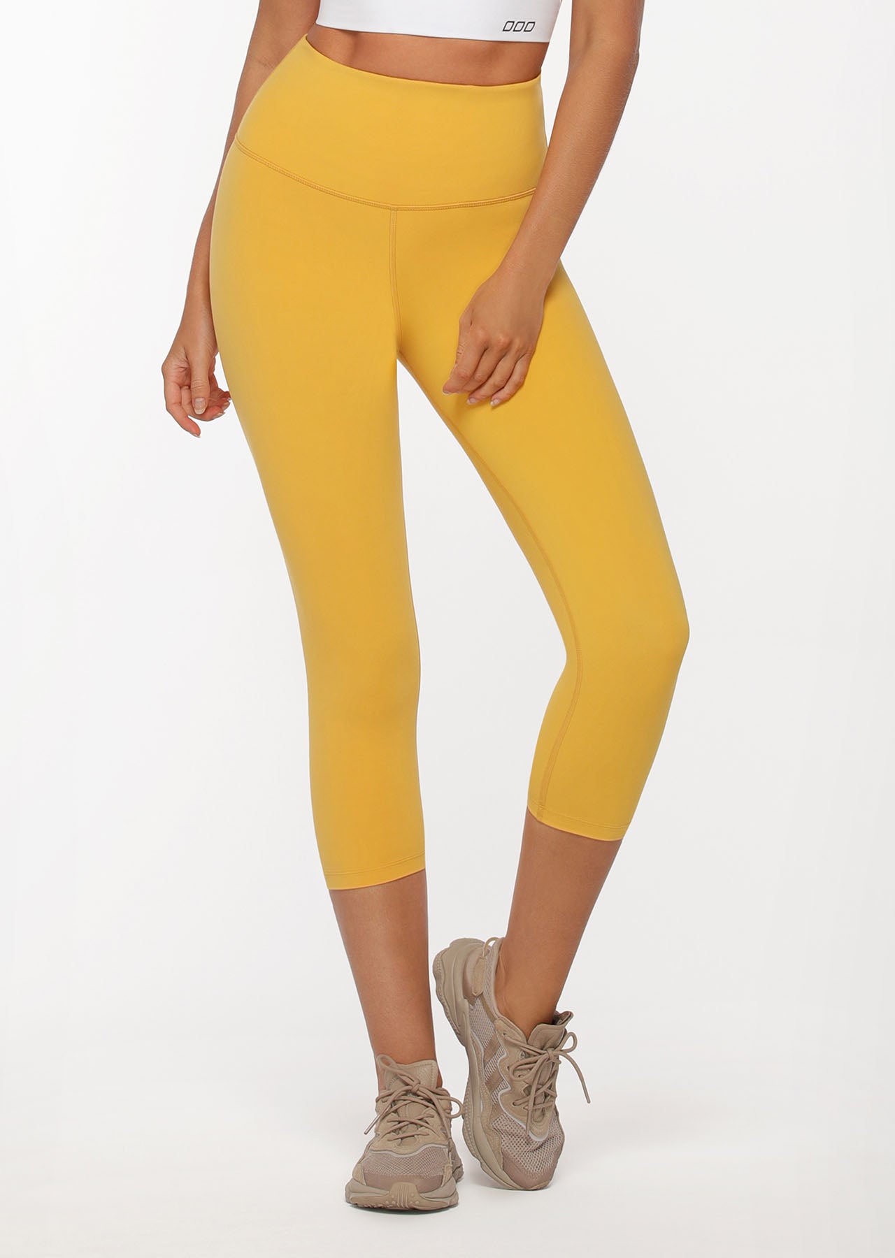 Lorna Jane Lotus 7/8 Leggings - Light Turmeric
