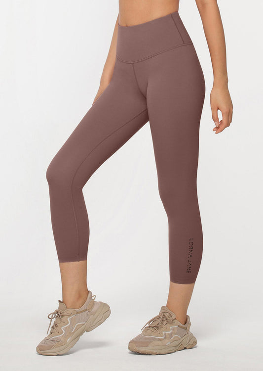 Lorna Jane Lotus Ankle Biter Leggings - Stone
