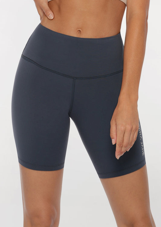 Lorna Jane Lotus Bike Shorts - Night Time Blue
