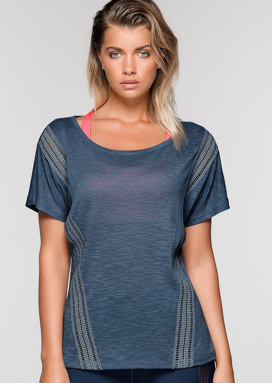Lorna Jane Lucid T-Shirt - Misty Blue