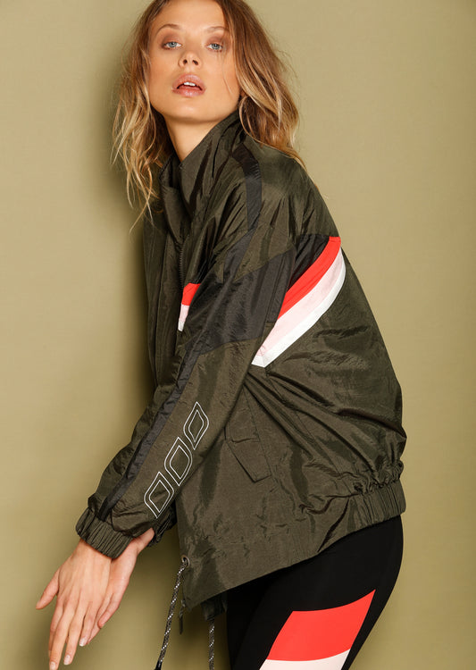 Lorna Jane Luxe Gigi Jacket - Luxury Green Splice