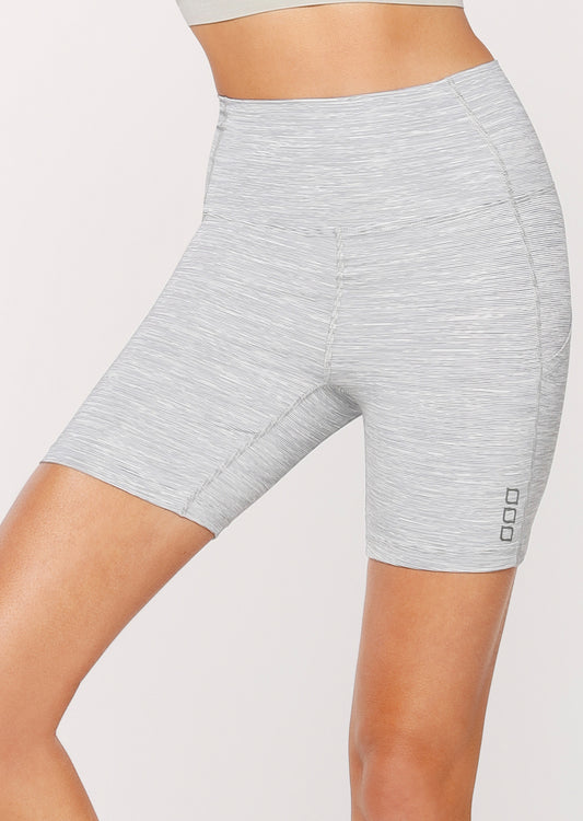 Lorna Jane Morning Light Short Tight - Mixed Grey Marl