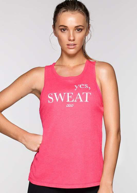 Lorna Jane Motivate Active Tank - Cupid Red Marl